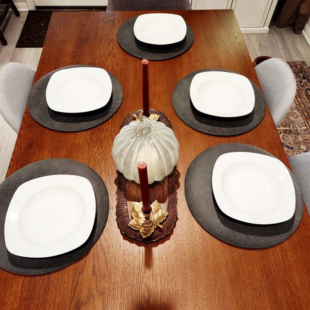 Royal Worcester Set of 5 Neo-Classic White Porcelain Square Rimmed Soup Bowls